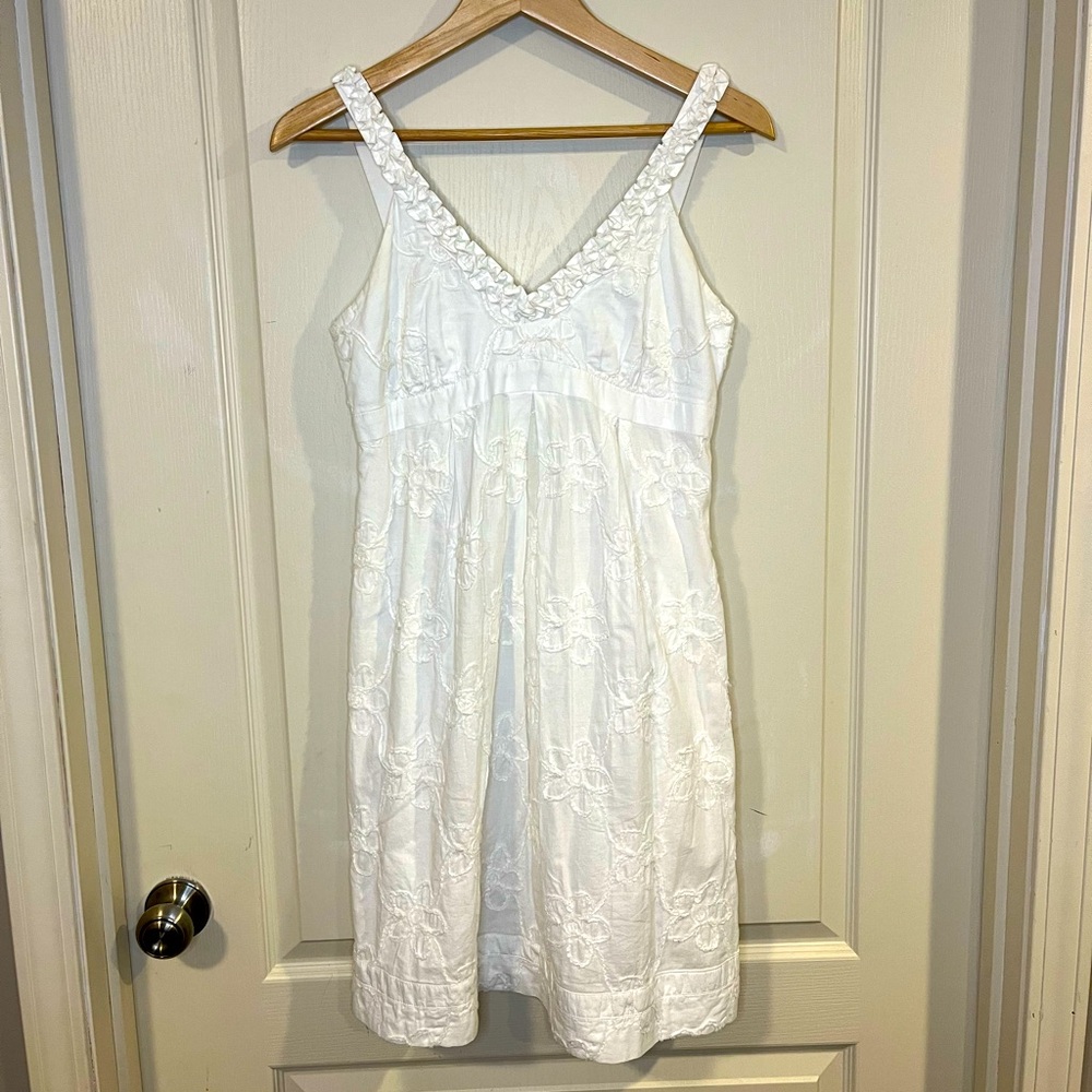 Lilly Pulitzer White Floral Mini Dress
